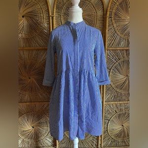 Tuckernuck Blue Stripe Royal Shirt Dress